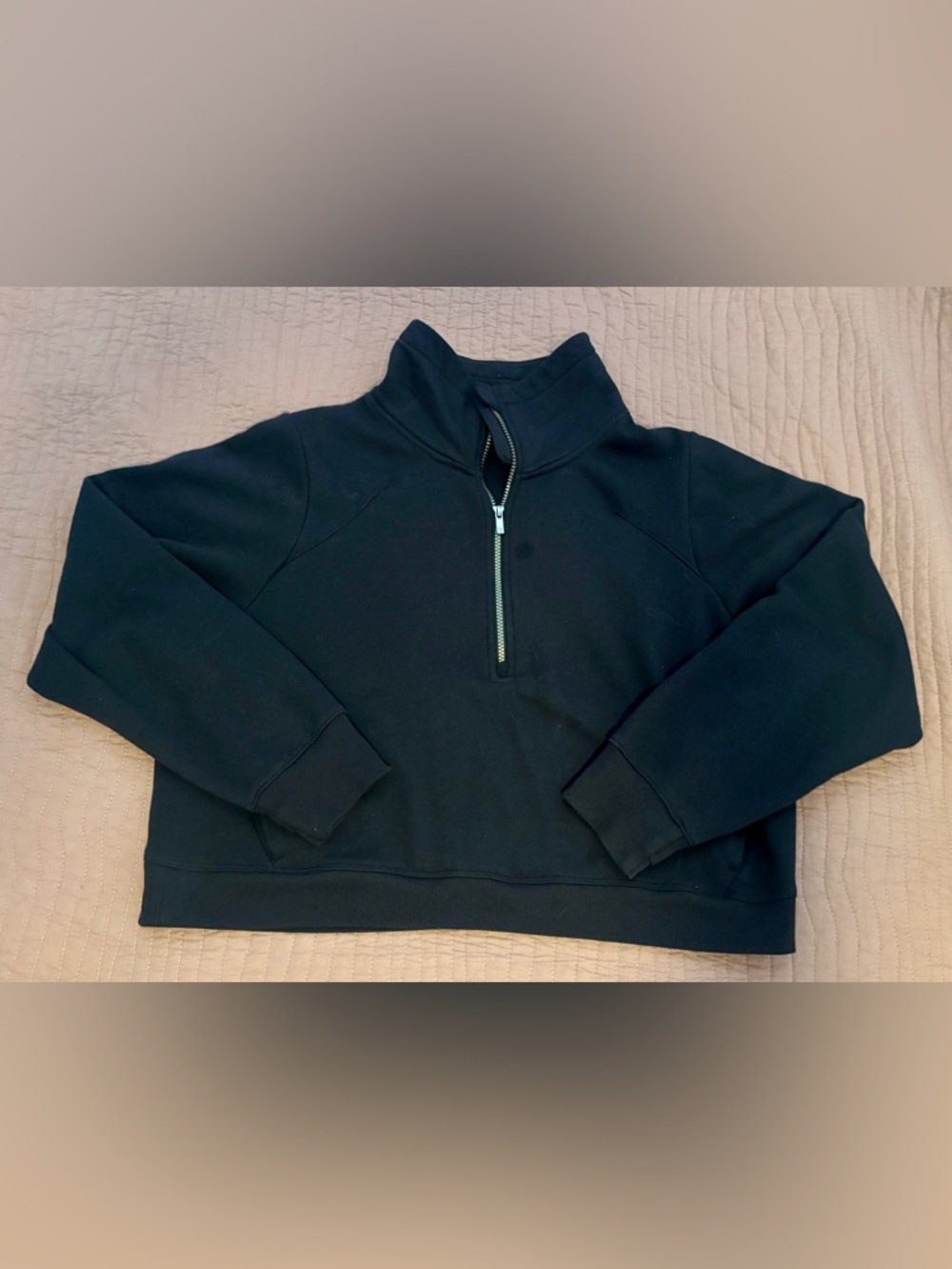 all in motion Black Women's Quarter-Zip Pullover Sweatshirt